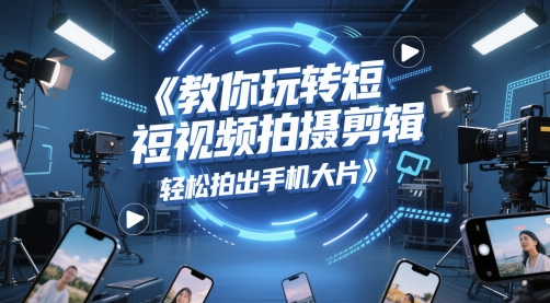教你玩转短视频拍摄剪辑，轻松拍出手机大片-冒泡网