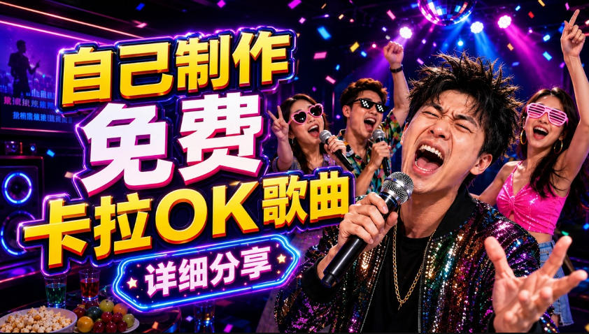 ce08fbbdc6147fc37790956255cbb186.jpeg 零基础AI制作免费卡拉OK视频教程,从歌曲生成、音轨分离到字幕制作、视频导出,手把手教学