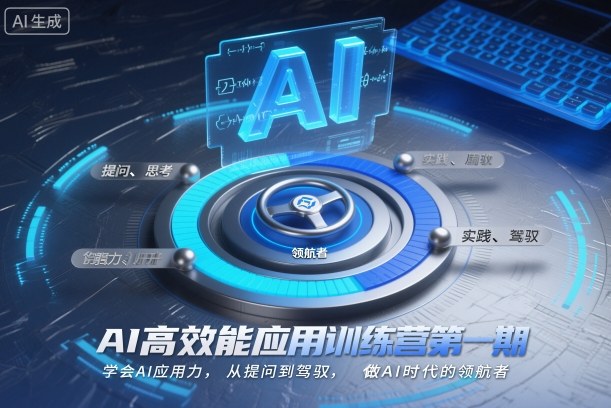 AI高效能应用训练营第一期，学会AI应用力，从提问到驾驭，做AI时代的领航者-冒泡网