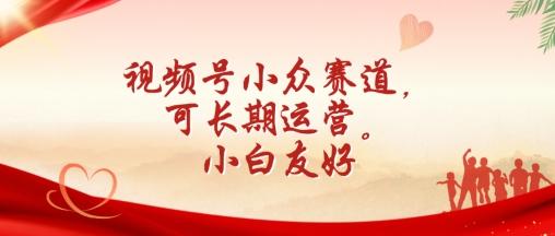 视频号小众赛道，可长期运营，小白友好【揭秘】-冒泡网