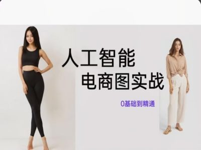 人工智能SD电商图实战，ai绘图0基础到精通-冒泡网