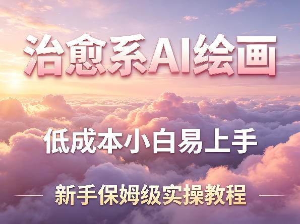 治愈系AI绘画提示词项目，低成本小白易上手，每天10分钟，新手保姆级实操教程-冒泡网