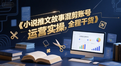 小说推文故事混剪账号运营实操，全程干货-冒泡网