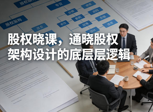 股权晓课，通晓股权架构设计的底层逻辑-冒泡网