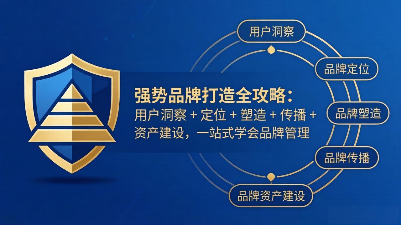 强势品牌打造全攻略：用户洞察 + 定位 + 塑造 + 传播 + 资产建设，一站式学会品牌管理-冒泡网