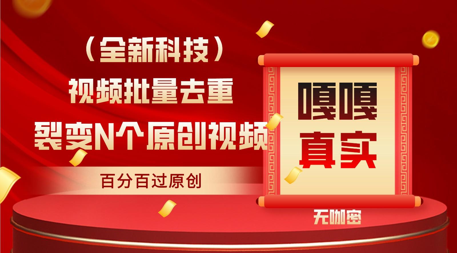 最新全自动去重技术，批量操作百分百过原创-冒泡网