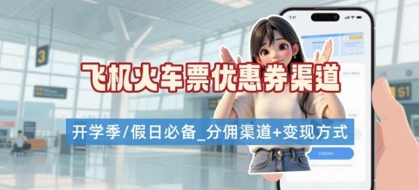 学生党必看！机票火车票优惠券申请渠道 + 项目打法，开学季节日速存-冒泡网