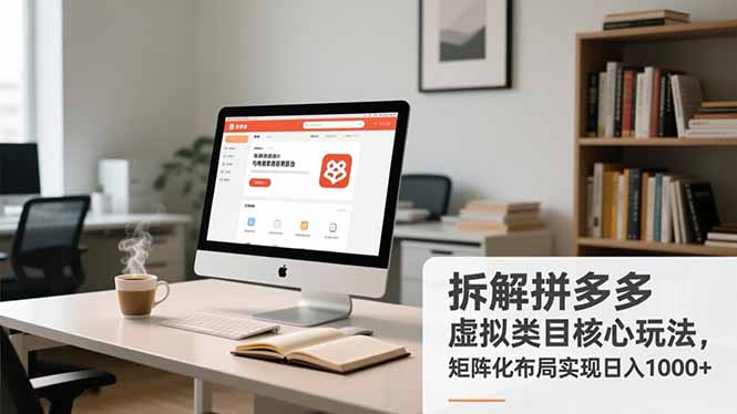 拆解拼多多虚拟类目核心玩法，矩阵化布局实现日入1000+-冒泡网