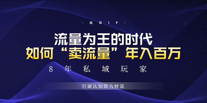 未来如何通过“卖流量”年入百万，跨越一切周期绝对蓝海项目-冒泡网